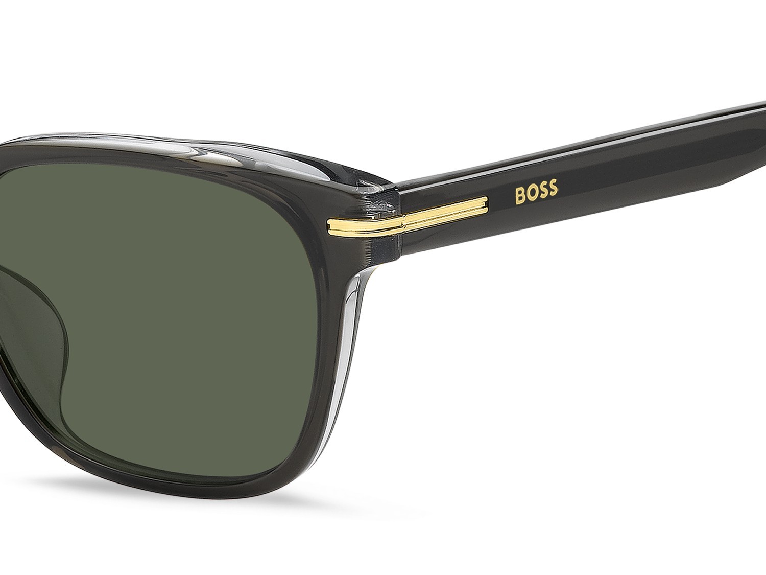 Occhiali da sole Hugo Boss 1869/F 208346 KB7 QT colore grey forma rettangolare lenti green