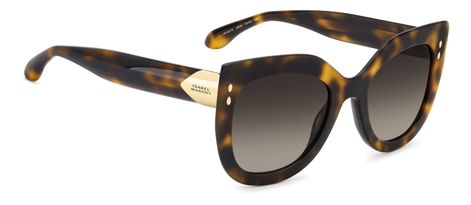 Sunglasses Isabel Marant Im 0227/S 208347 2IK HA color havana gold shape cat eye lenses brown shaded