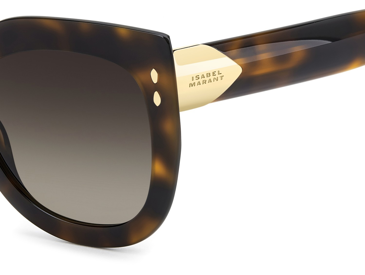 Sunglasses Isabel Marant Im 0227/S 208347 2IK HA color havana gold shape cat eye lenses brown shaded