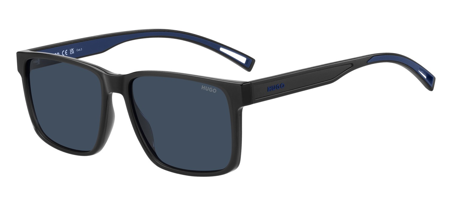 Sunglasses Hugo Hg 1369/S 208350 KB7 KU color grey shape rectangle lenses blue