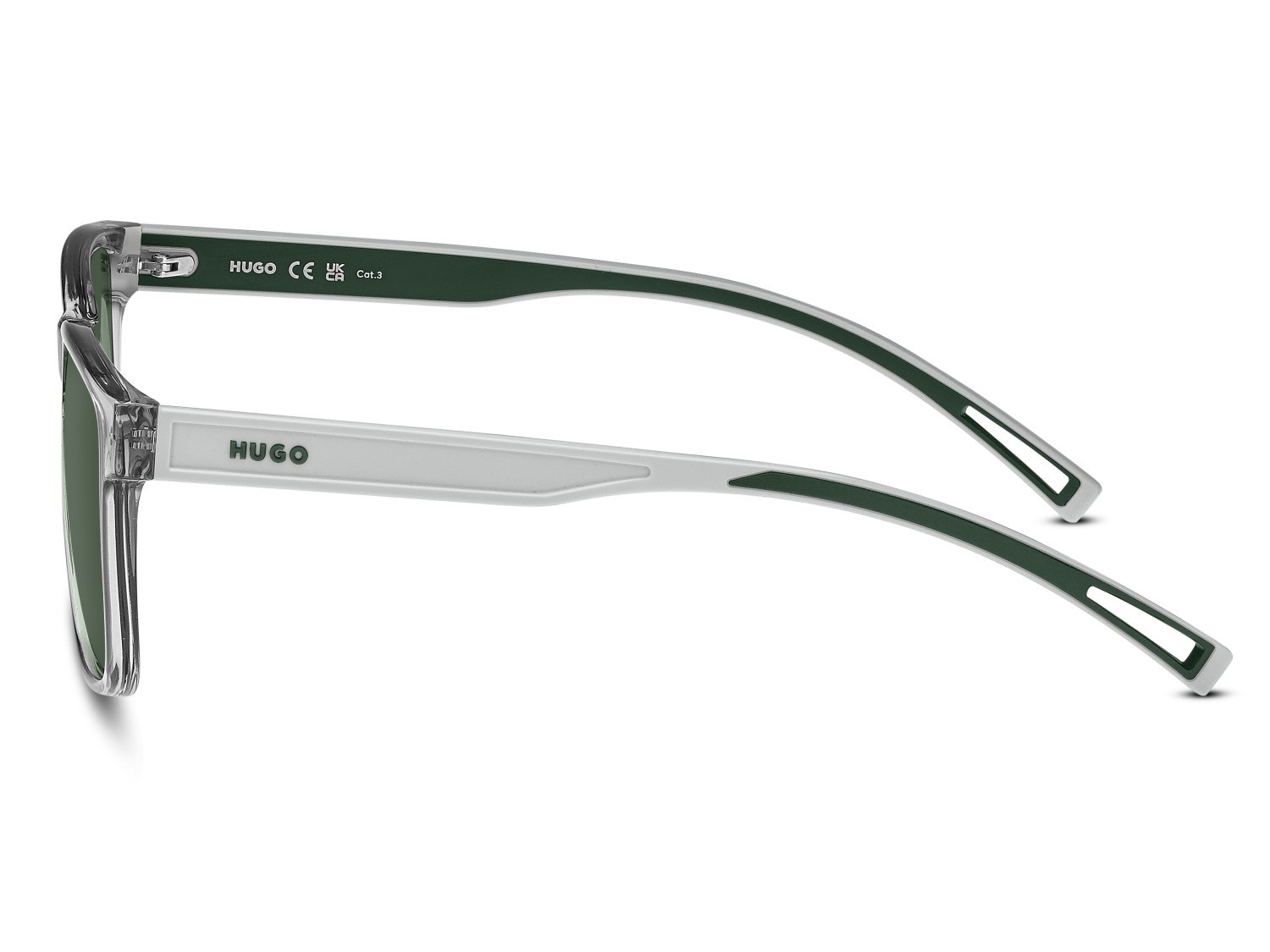 Sunglasses Hugo Hg 1369/S 208350 KB7 QT color grey shape rectangle lenses green
