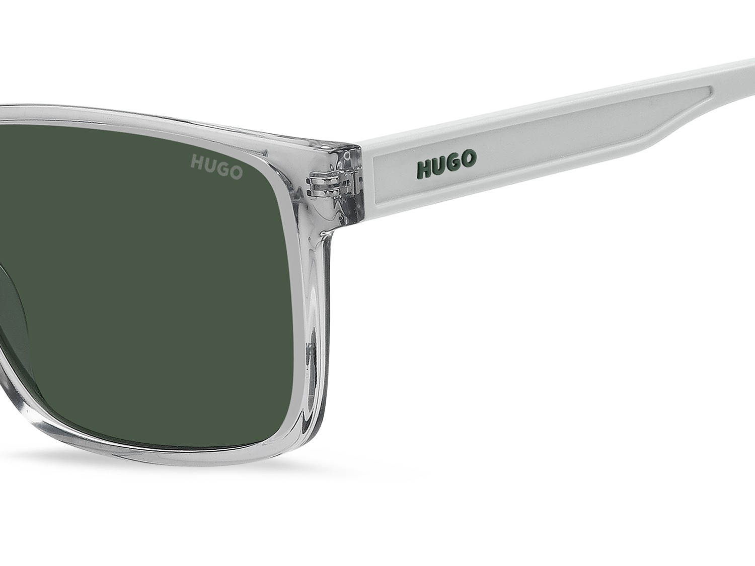 Sunglasses Hugo Hg 1369/S 208350 KB7 QT color grey shape rectangle lenses green
