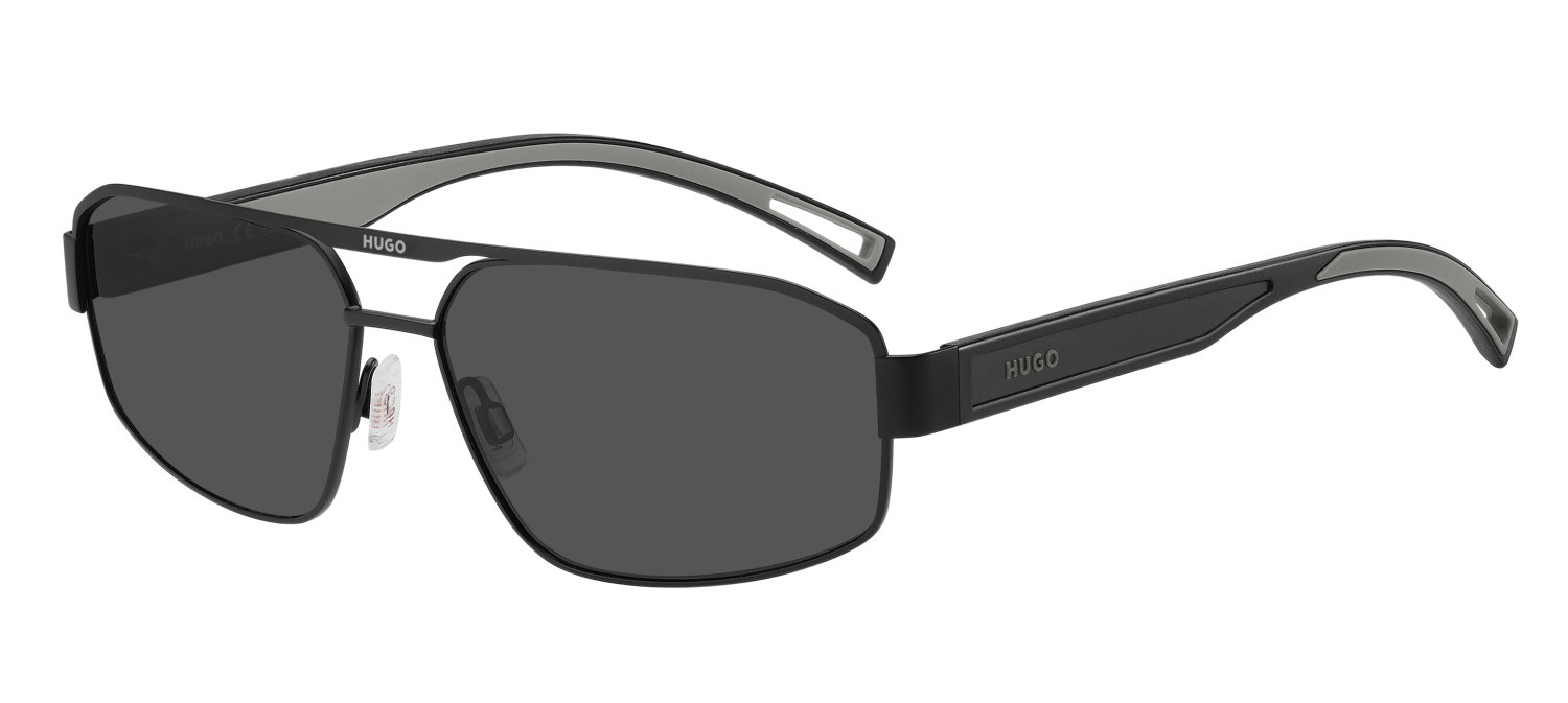 Sunglasses Hugo Hg 1368/S 208351 003 IR color matte black shape navigator lenses grey