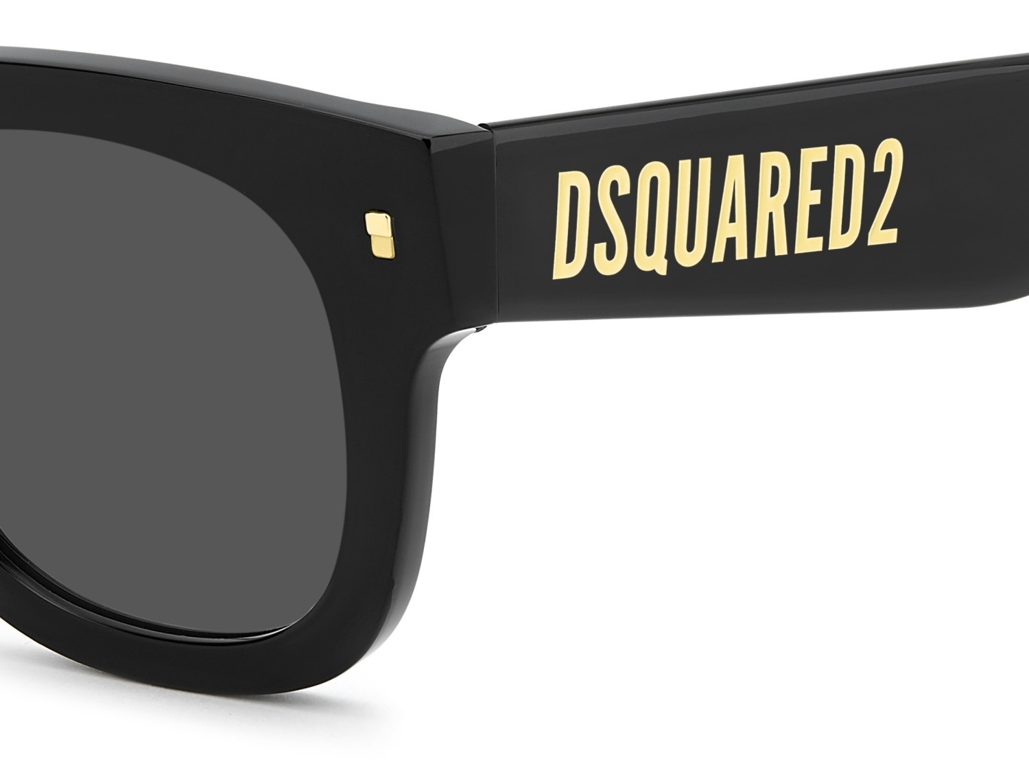 Occhiali da sole Dsquared2 D2 0180/S 208355 807 IR colore black forma rotondo lenti grey
