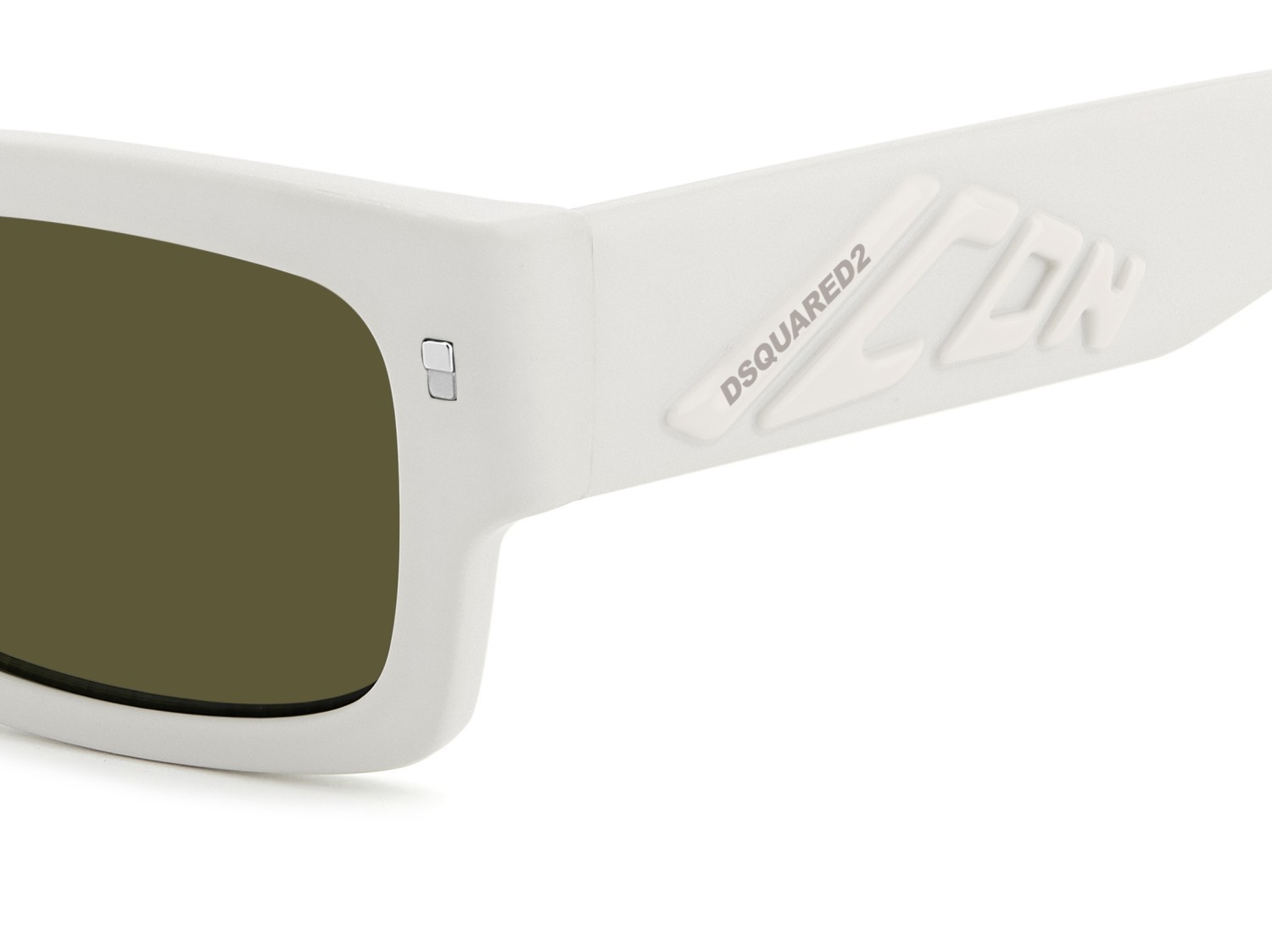 Occhiali da sole Dsquared2 Icon 0027/S 208357 KB7 QT colore grey forma rettangolare lenti green