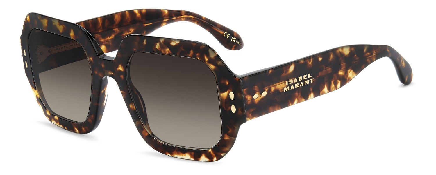 Sunglasses Isabel Marant Im 0224/S 208359 086 HA color havana shape square lenses brown shaded