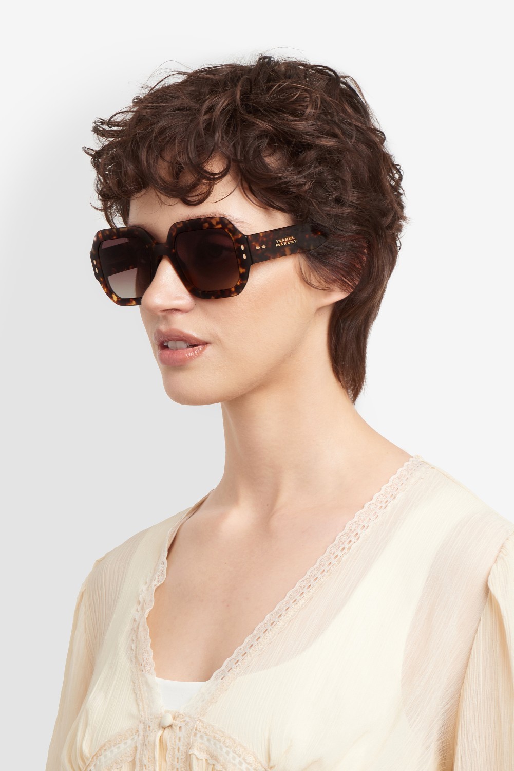 Sunglasses Isabel Marant Im 0224/S 208359 086 HA color havana shape square lenses brown shaded