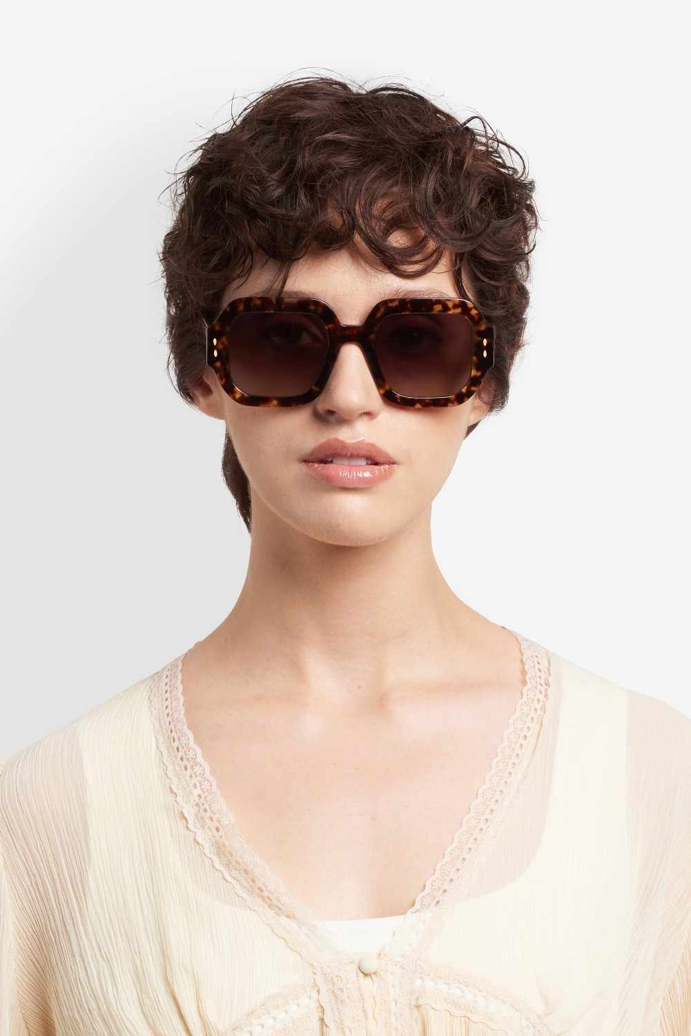 Sunglasses Isabel Marant Im 0224/S 208359 086 HA color havana shape square lenses brown shaded