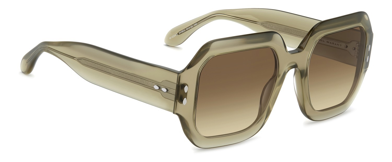 Sunglasses Isabel Marant Im 0224/S 208359 3Y5 EG color khaki shape square lenses brown ochra