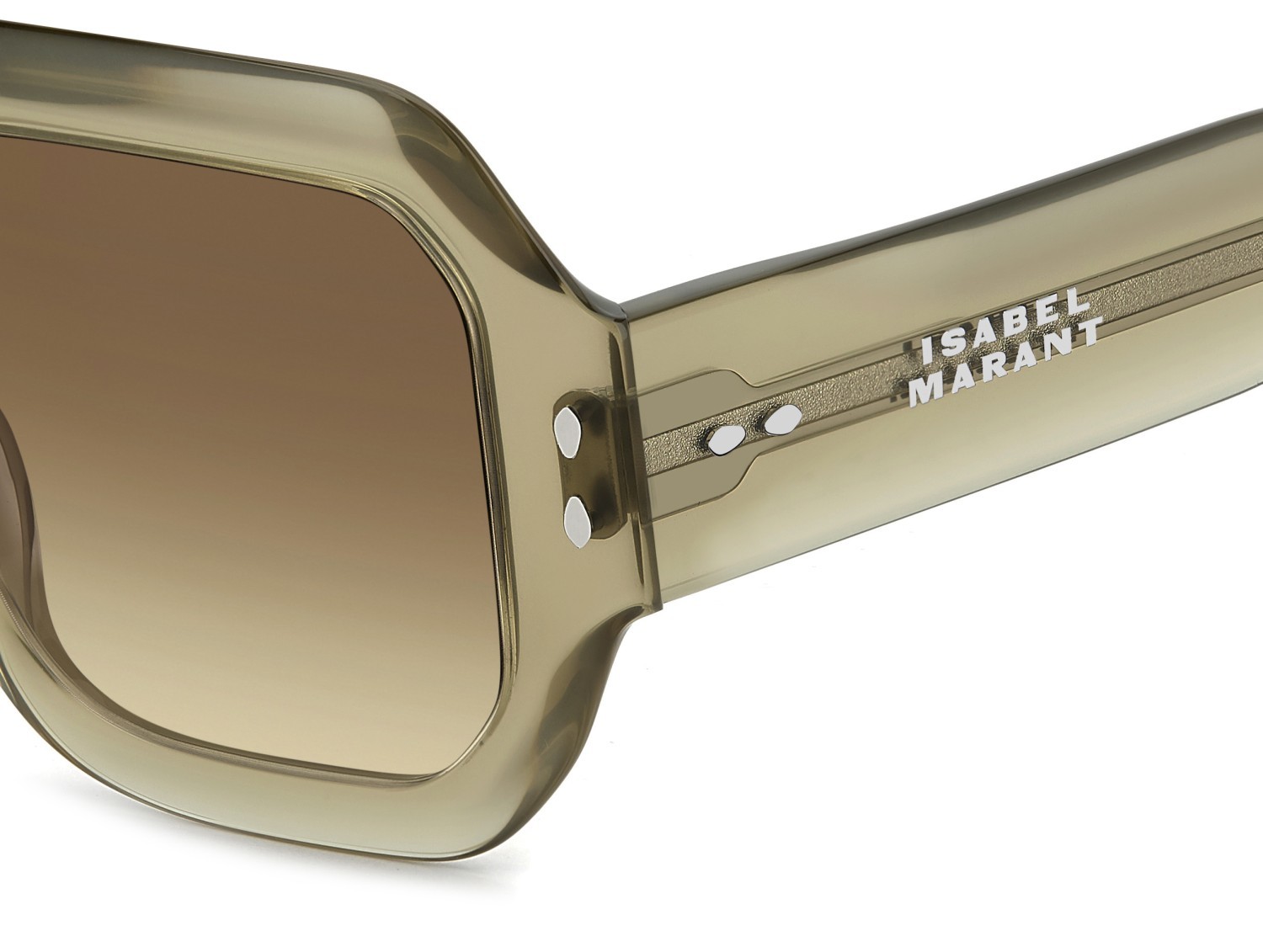 Sunglasses Isabel Marant Im 0224/S 208359 3Y5 EG color khaki shape square lenses brown ochra