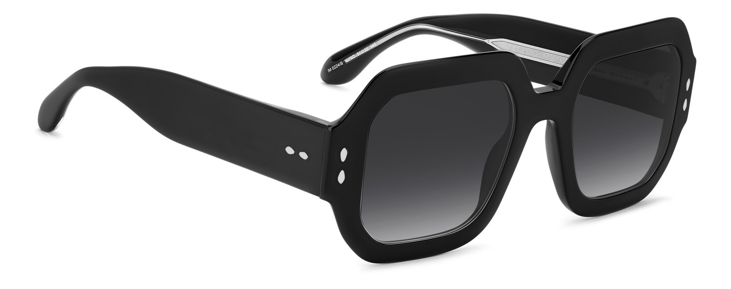 Sunglasses Isabel Marant Im 0224/S 208359 807 9O color black shape square lenses dark grey shaded