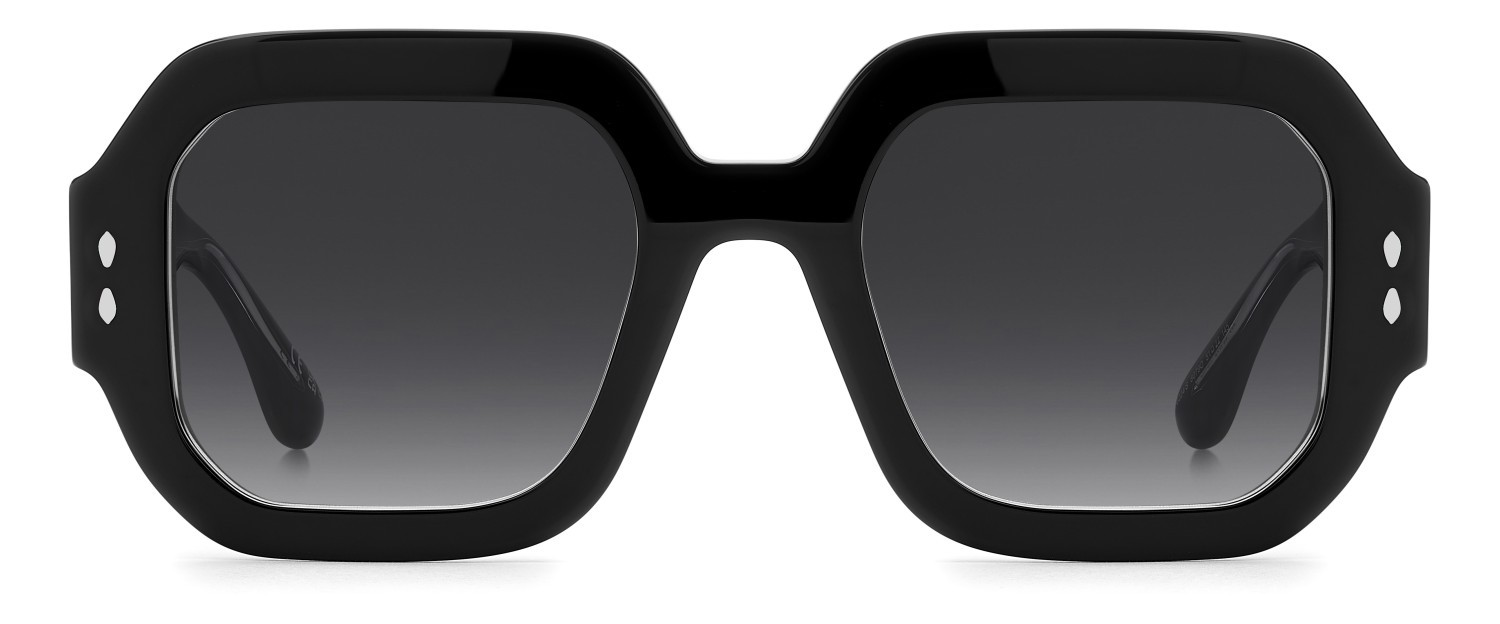 Sunglasses Isabel Marant Im 0224/S 208359 807 9O color black shape square lenses dark grey shaded