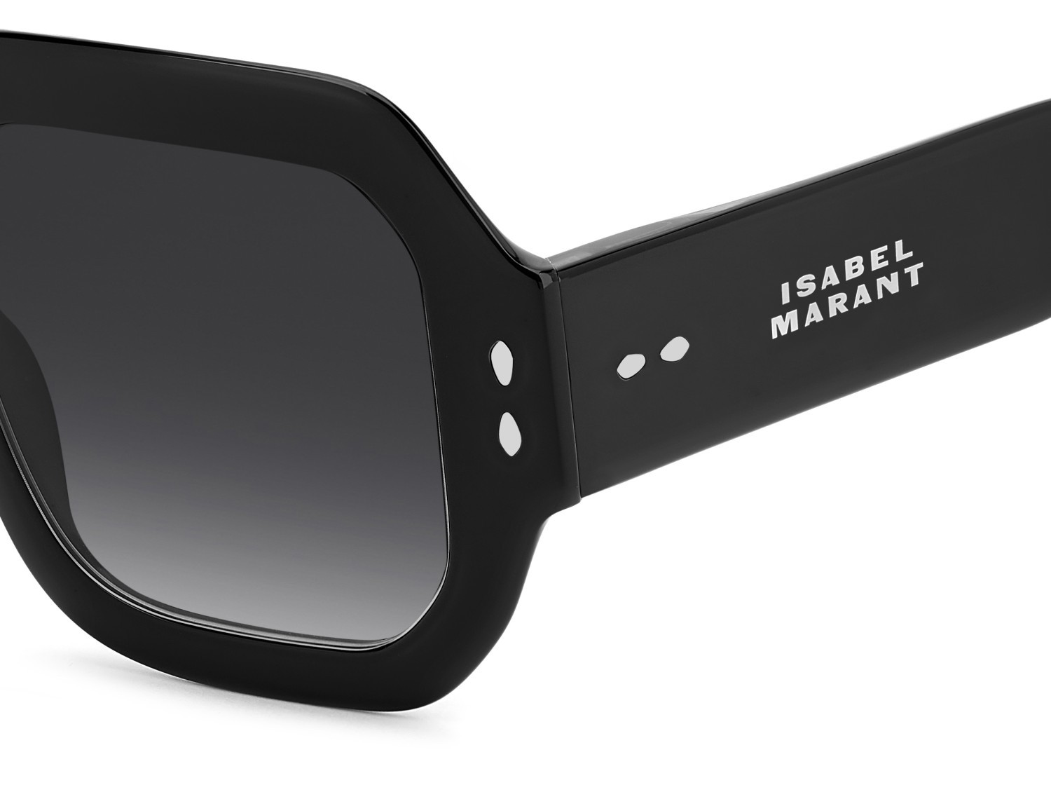 Sunglasses Isabel Marant Im 0224/S 208359 807 9O color black shape square lenses dark grey shaded