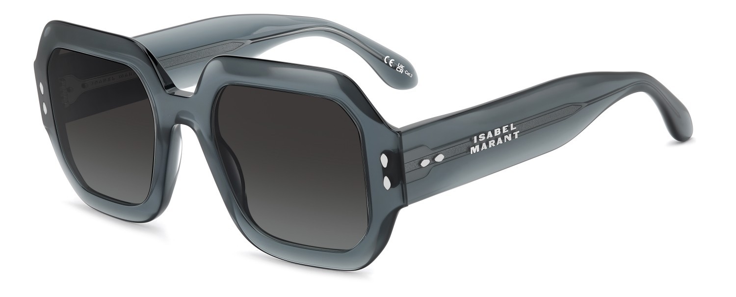 Sunglasses Isabel Marant Im 0224/S 208359 ZI9 9O color teal shape square lenses dark grey shaded