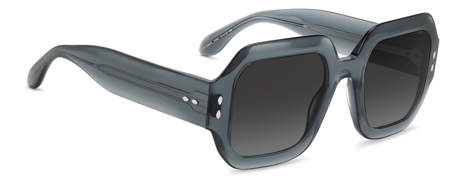 Sunglasses Isabel Marant Im 0224/S 208359 ZI9 9O color teal shape square lenses dark grey shaded