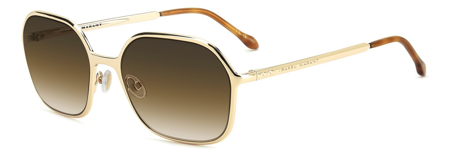 Sunglasses Isabel Marant Im 0245/S 208361 01Q N4 color gold brown shape square lenses brown shaded brick