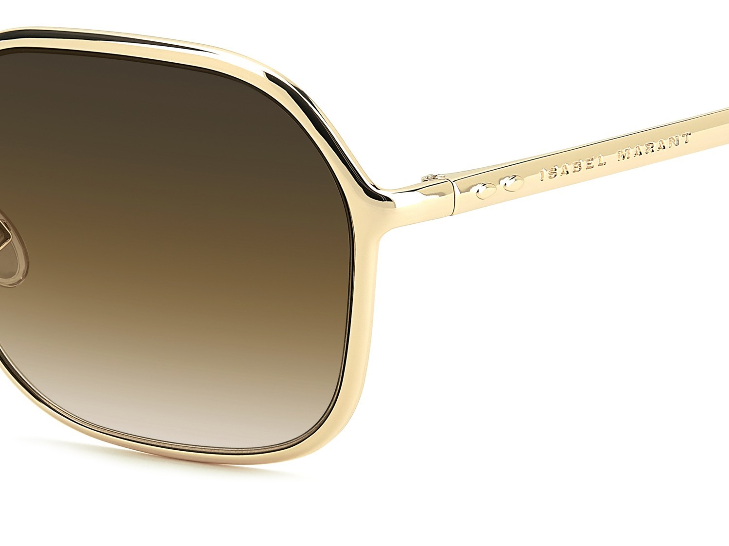 Sunglasses Isabel Marant Im 0245/S 208361 01Q N4 color gold brown shape square lenses brown shaded brick
