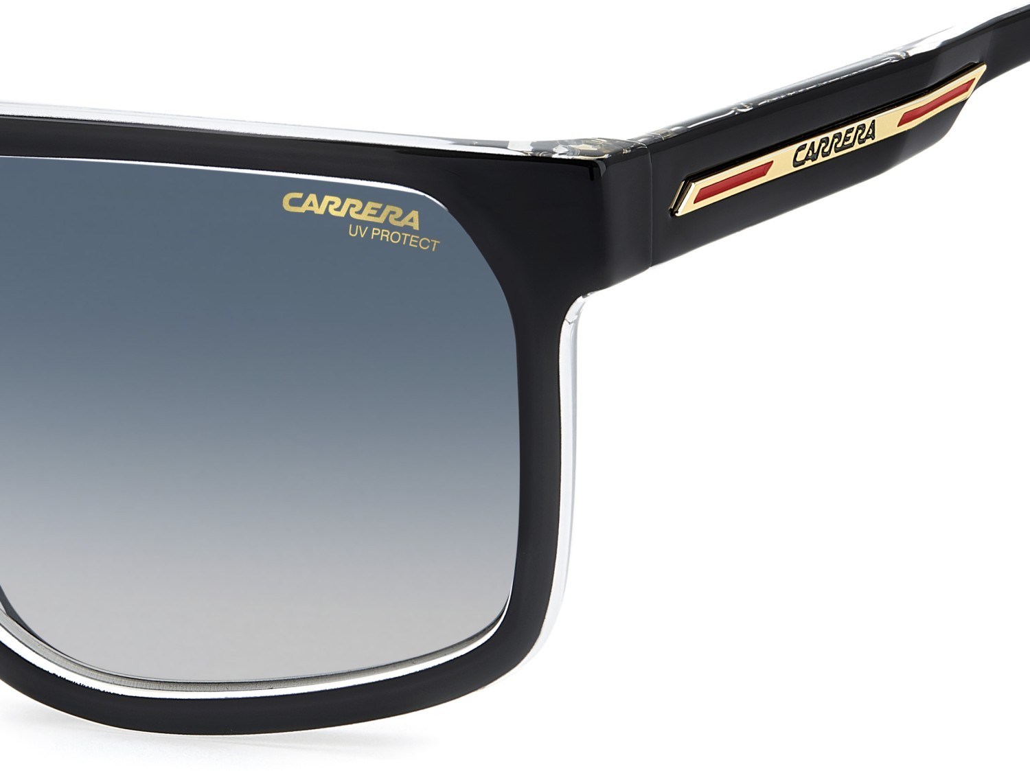 Sonnenbrillen Carrera Victory C 14/S 208370 7C5 08 farbe black crystal form quadratisch gläser dk blue shaded