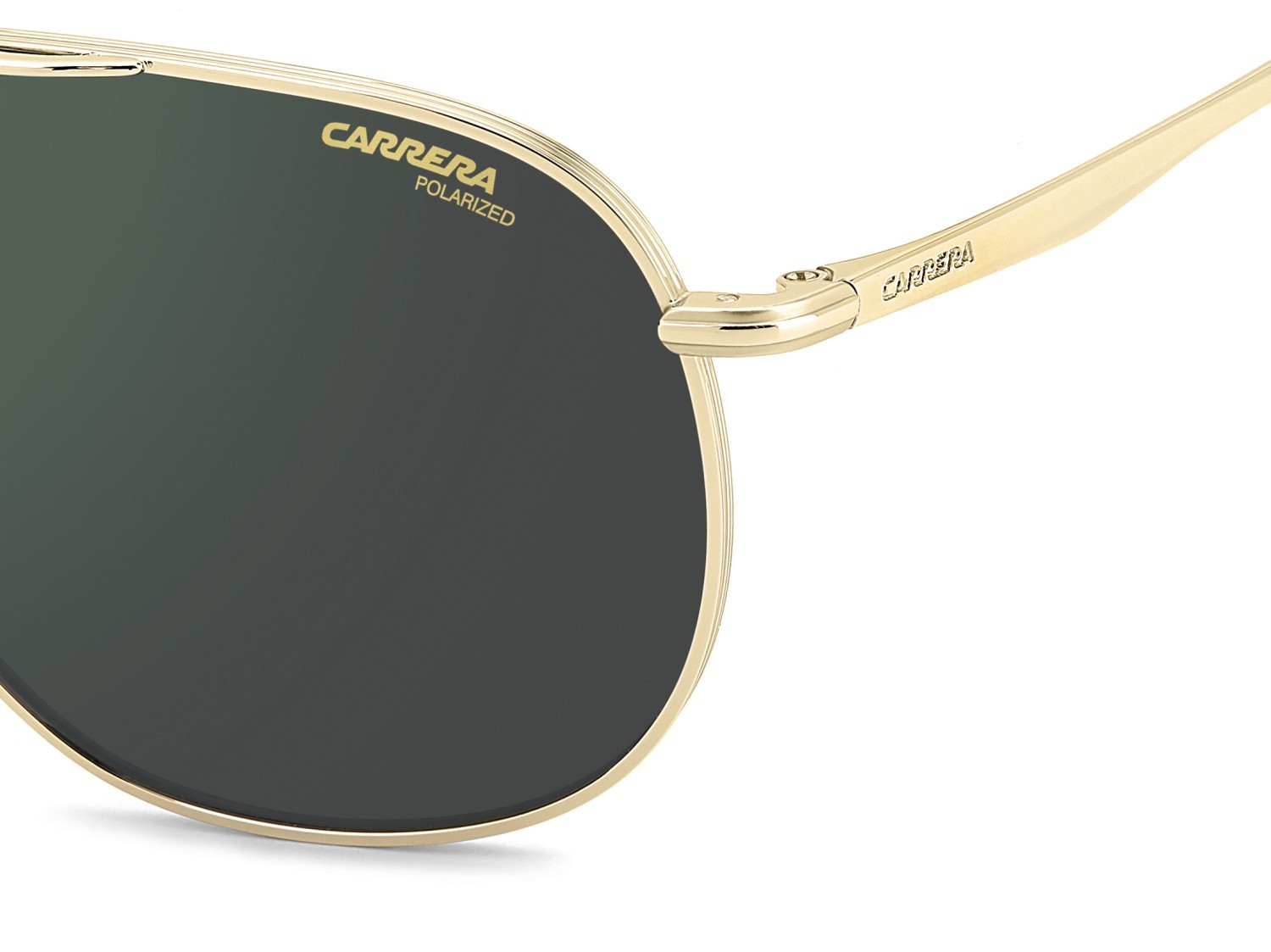 Occhiali da sole Carrera 363/S 208371 RHL Q3 colore gold black 2 forma navigator lenti greengrey sp pz hight contrast antirefle