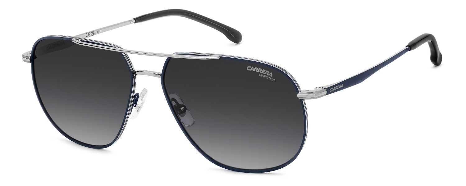 Sonnenbrillen Carrera 363/S 208371 V84 9O farbe ruthenium blue form navigator gläser dark grey shaded