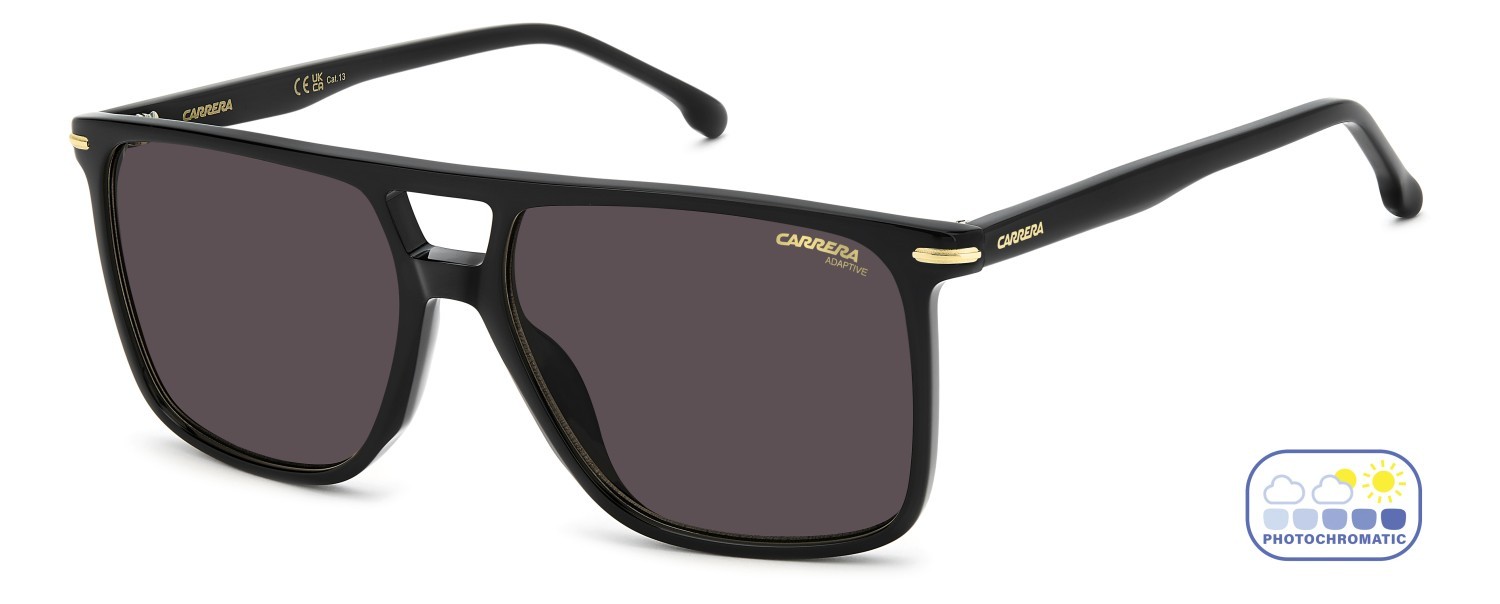 Sonnenbrillen Carrera 366/S 208372 807 Q6 farbe black form navigator gläser orange photochromatic antireflex