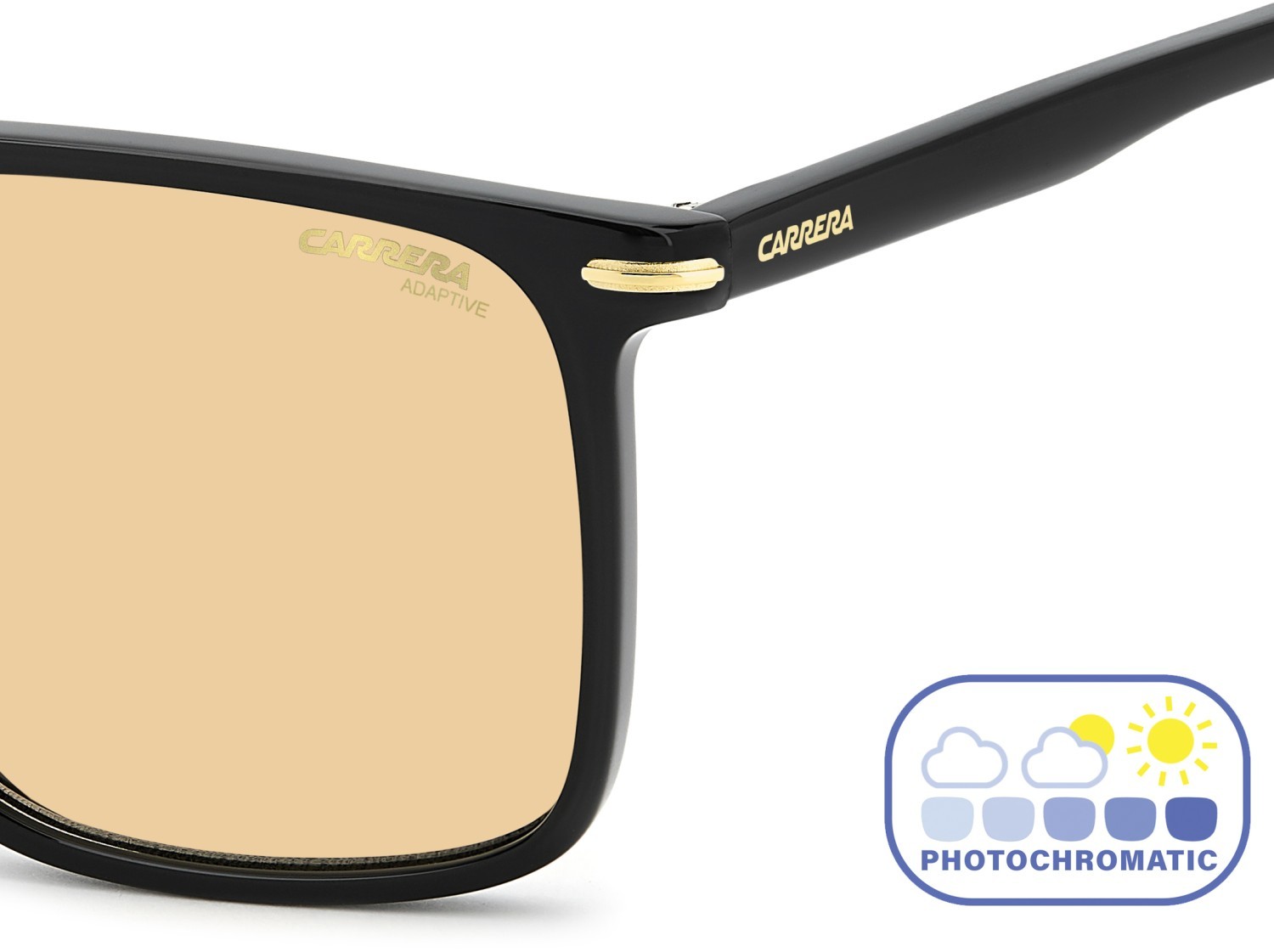 Sonnenbrillen Carrera 366/S 208372 807 Q6 farbe black form navigator gläser orange photochromatic antireflex