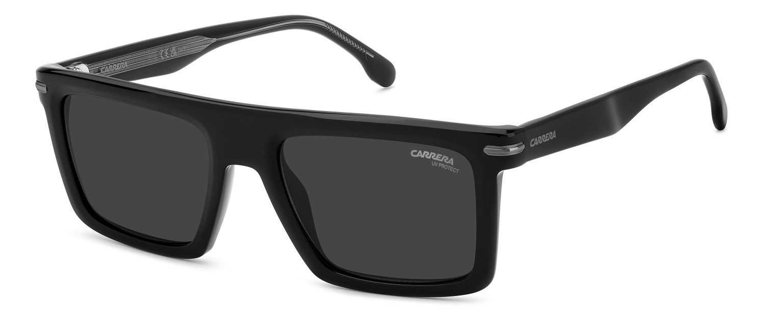 Sonnenbrillen Carrera 364/S 208373 ANS IR farbe black dark ruthenium form rechteckig gläser grey
