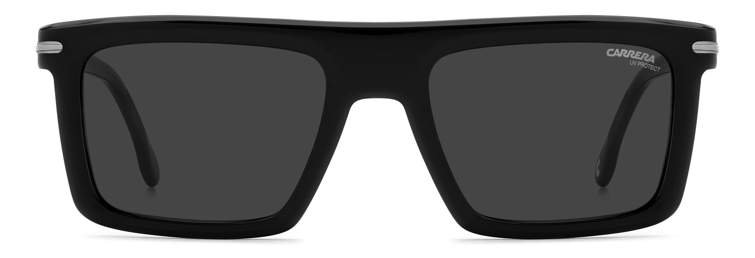 Sonnenbrillen Carrera 364/S 208373 ANS IR farbe black dark ruthenium form rechteckig gläser grey