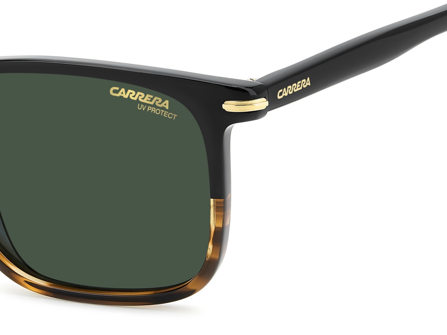 Sonnenbrillen Carrera 367/S 208374 37N QT farbe black horn form rechteckig gläser green
