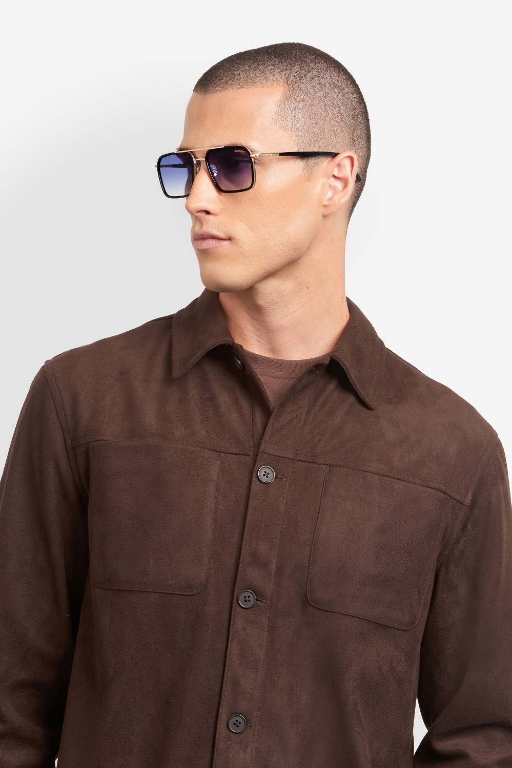 Occhiali da sole Carrera 362/S 208376 OIT 08 colore black red forma navigator lenti dk blue shaded