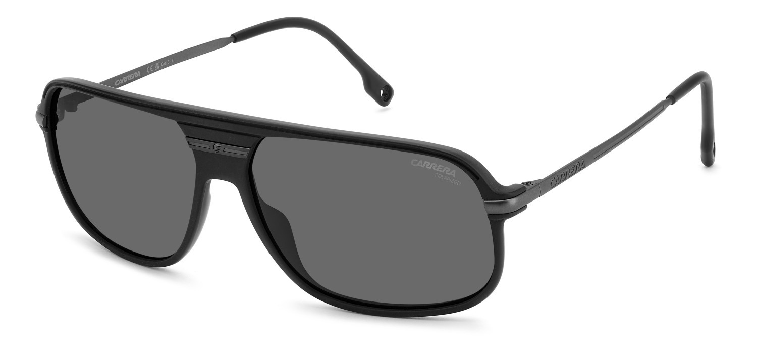 Occhiali da sole Carrera C Sport 10/S 208377 RZZ M9 colore matte black dark ruthenium forma rettangolare lenti grey polarized