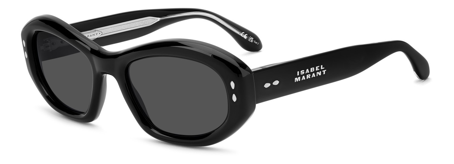 Sunglasses Isabel Marant Im 0237/S 208379 807 IR color black shape cat eye lenses grey