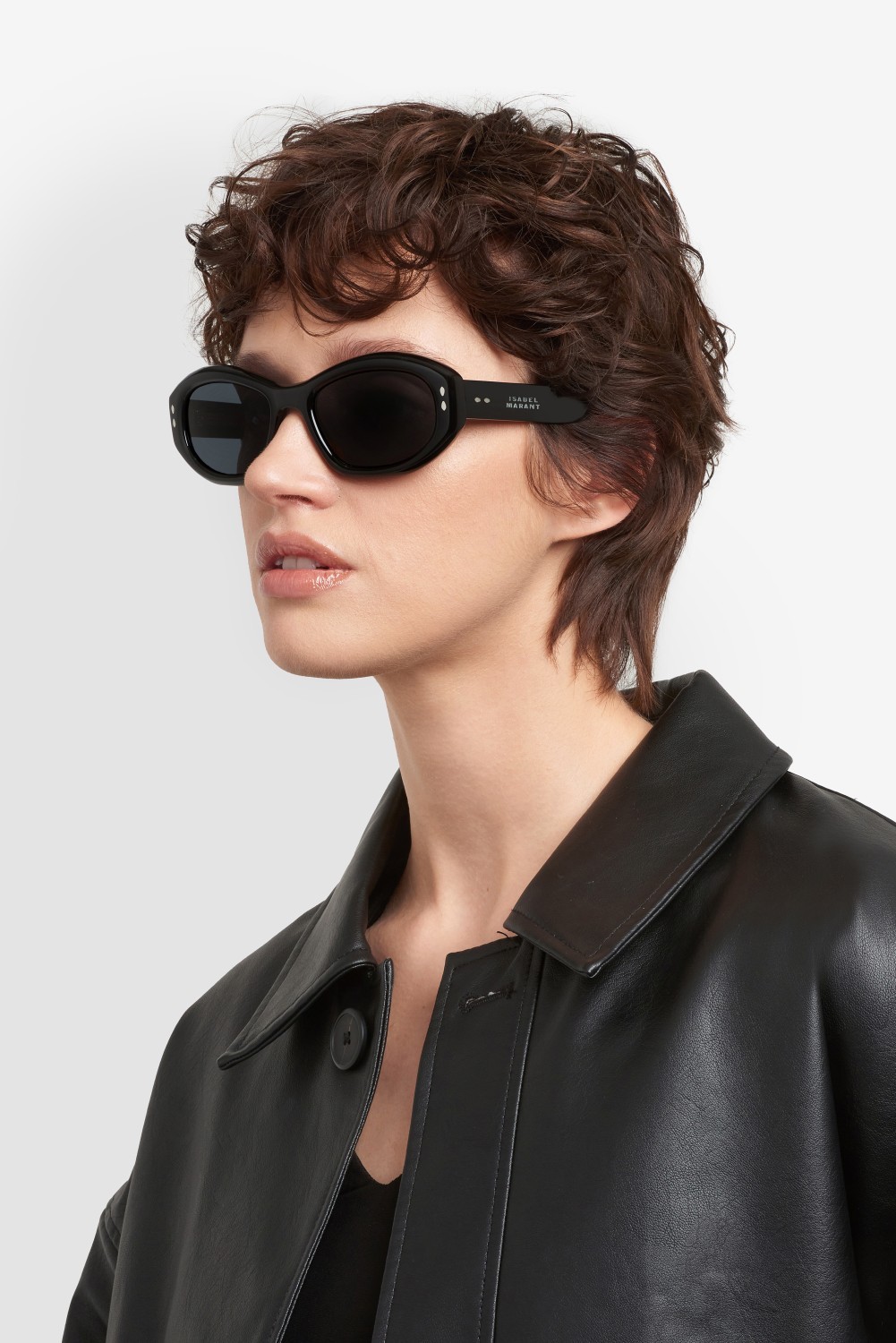 Sunglasses Isabel Marant Im 0237/S 208379 807 IR color black shape cat eye lenses grey