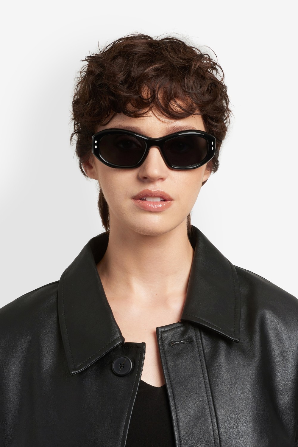 Sunglasses Isabel Marant Im 0237/S 208379 807 IR color black shape cat eye lenses grey