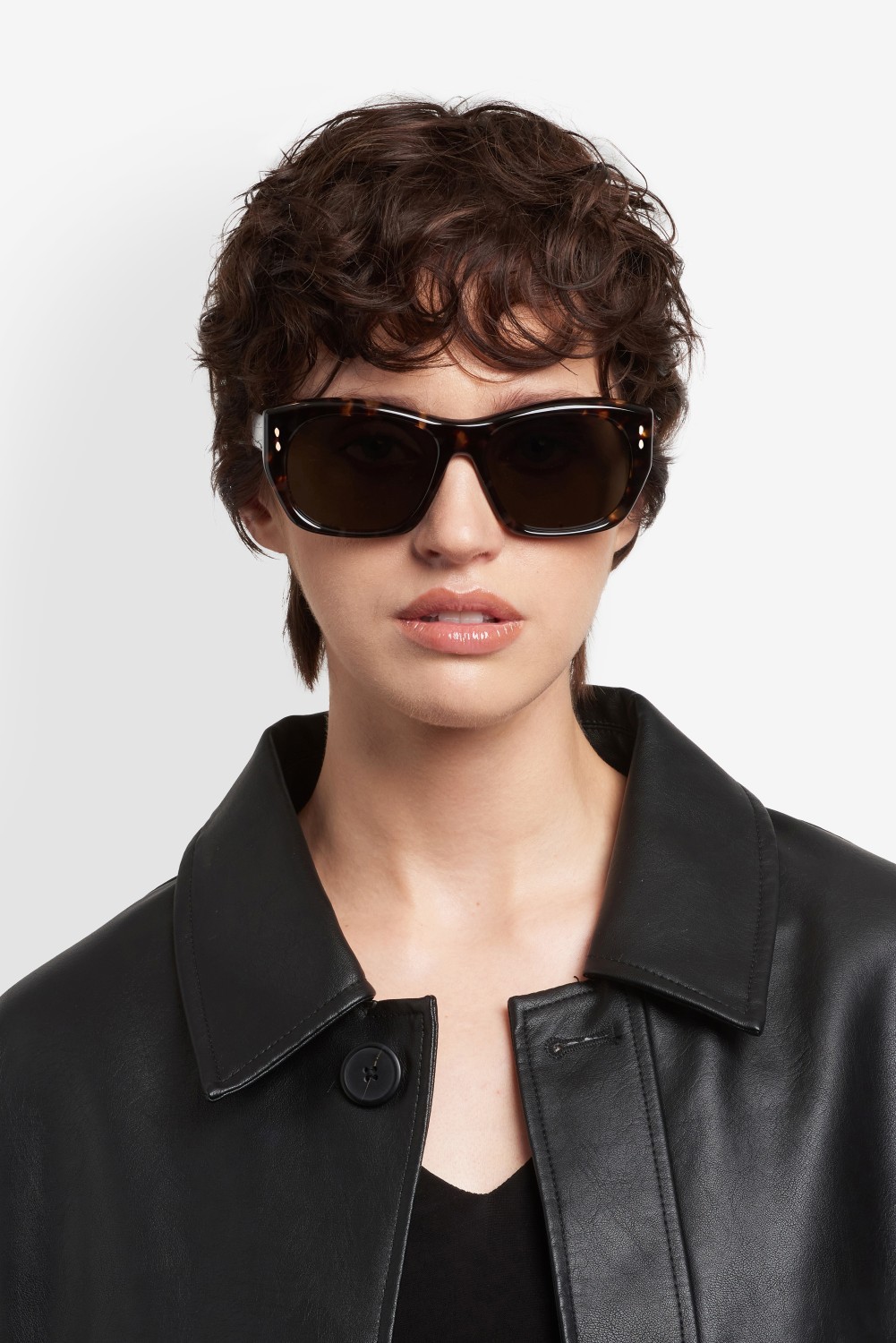 Sunglasses Isabel Marant Im 0238/S 208380 086 IR color havana shape rectangle lenses grey