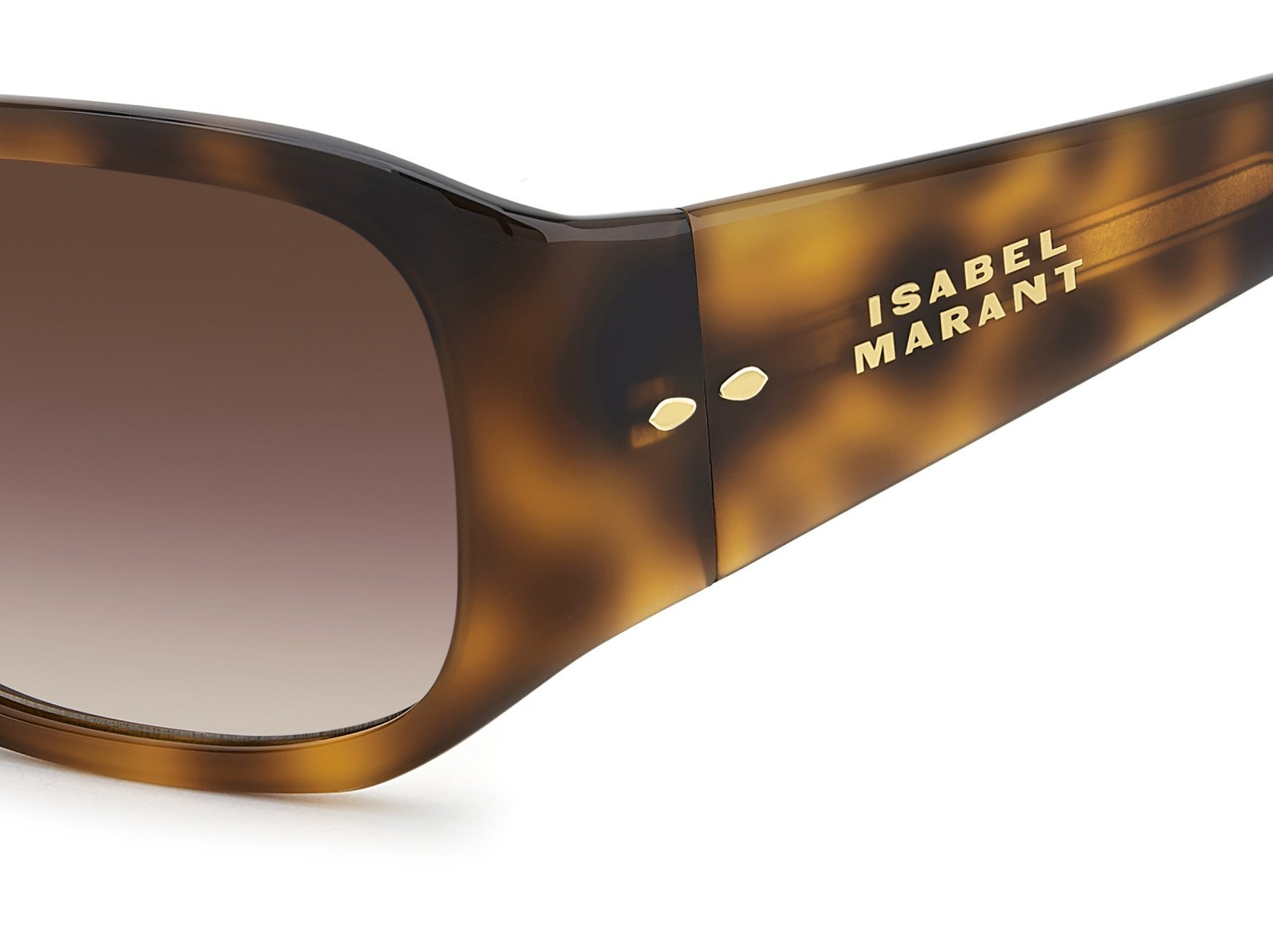 Sunglasses Isabel Marant Im 0240/S 208382 086 M2 color havana shape rectangle lenses brown pink shaded