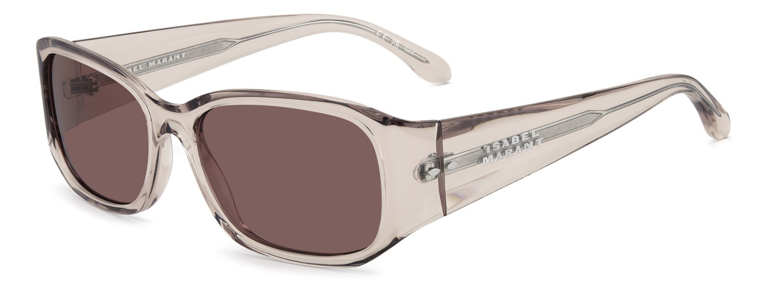 Sunglasses Isabel Marant Im 0240/S 208382 FWM 4S color nude shape rectangle lenses burgundy