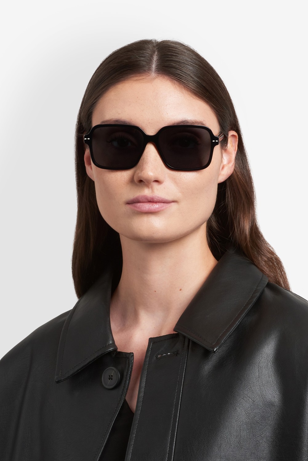 Sunglasses Isabel Marant Im 0242/S 208383 807 IR color black shape rectangle lenses grey