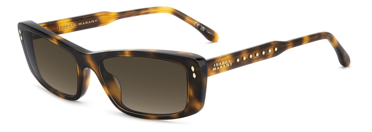 Sunglasses Isabel Marant Im 0243/G 208384 086 HA color havana shape rectangle lenses brown shaded