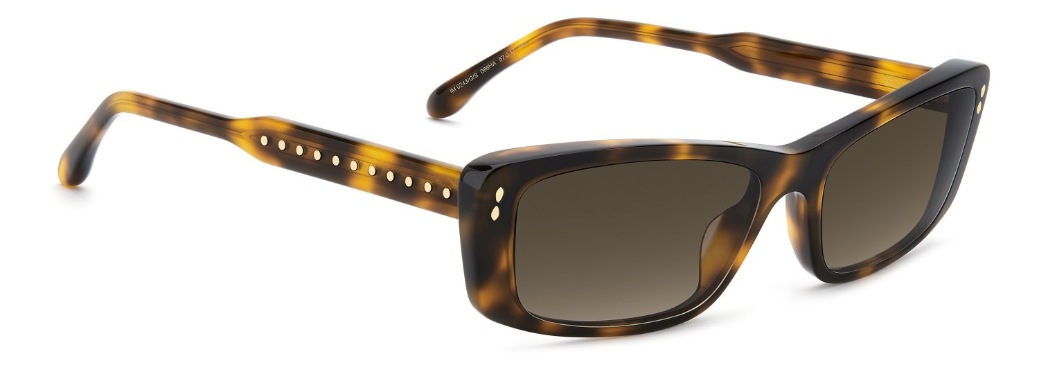 Sunglasses Isabel Marant Im 0243/G 208384 086 HA color havana shape rectangle lenses brown shaded
