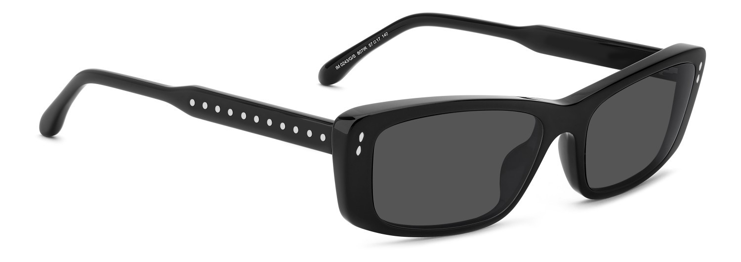 Sunglasses Isabel Marant Im 0243/G 208384 807 IR color black shape rectangle lenses grey