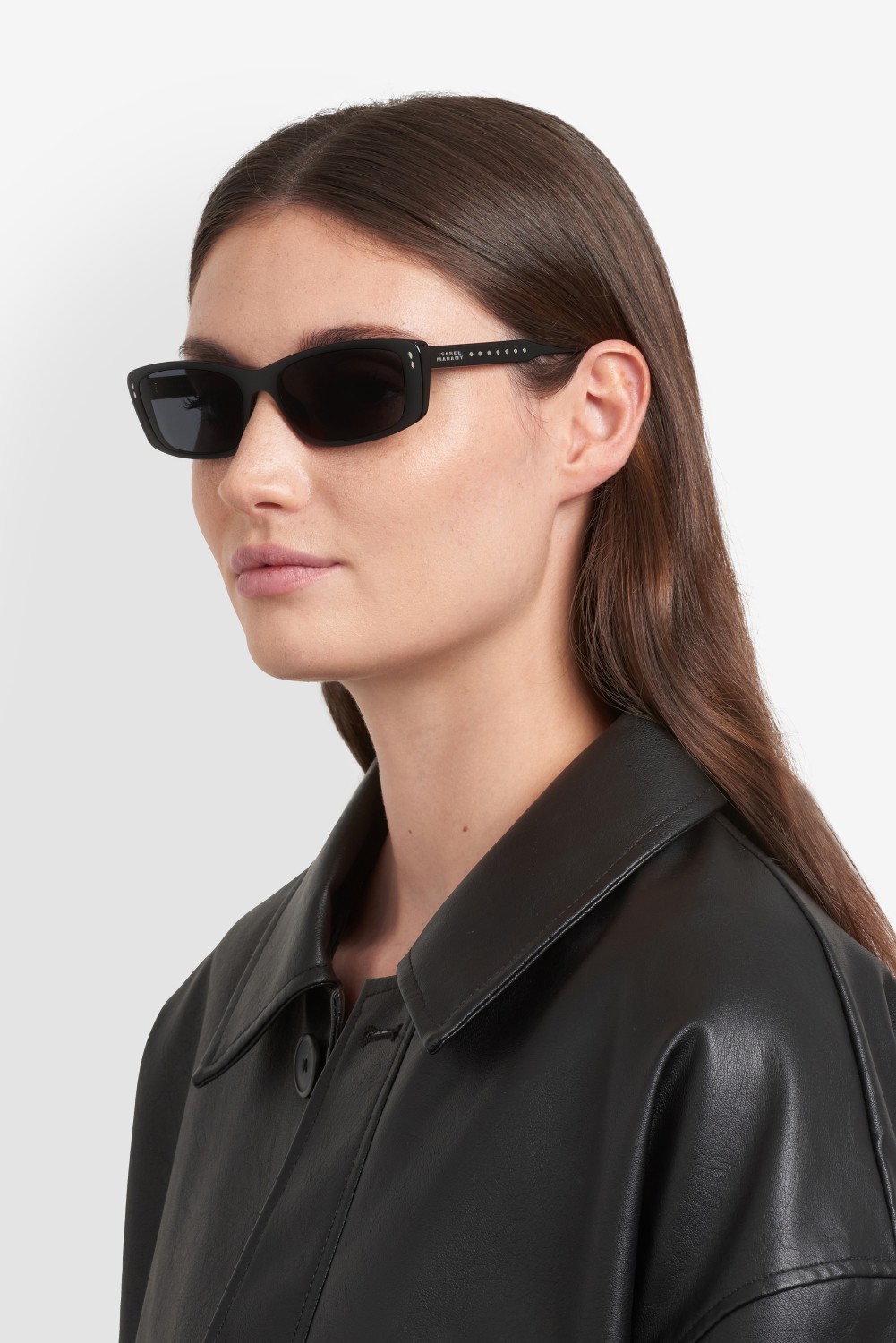Sunglasses Isabel Marant Im 0243/G 208384 807 IR color black shape rectangle lenses grey