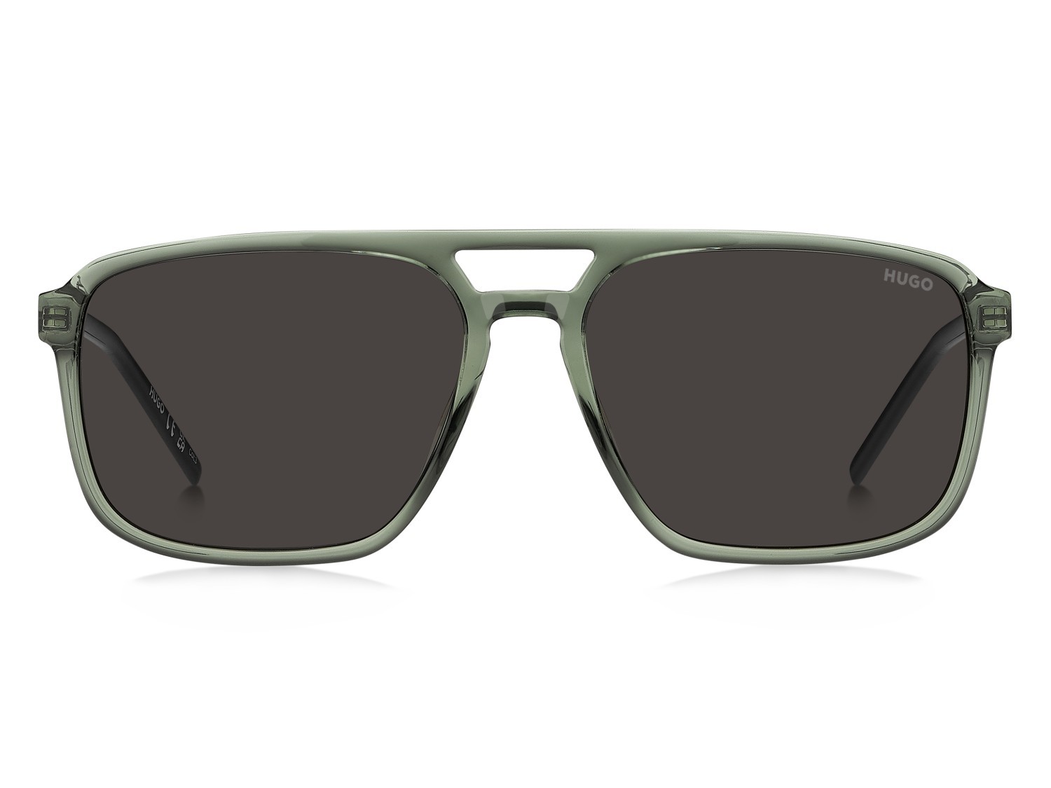 Sunglasses Hugo Hg 1383/S 208387 1ED IR color green shape navigator lenses grey