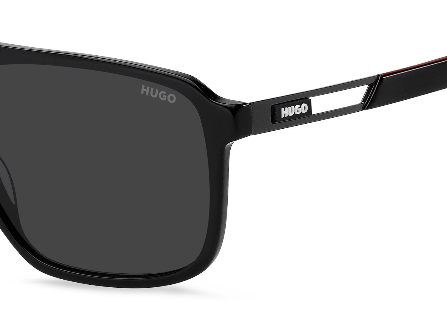 Sunglasses Hugo Hg 1383/S 208387 807 IR color black shape navigator lenses grey