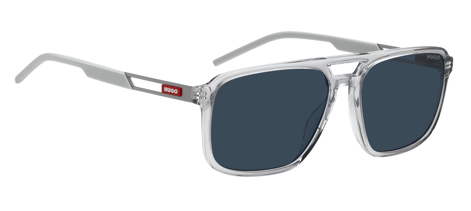 Sunglasses Hugo Hg 1383/S 208387 KB7 KU color grey shape navigator lenses blue