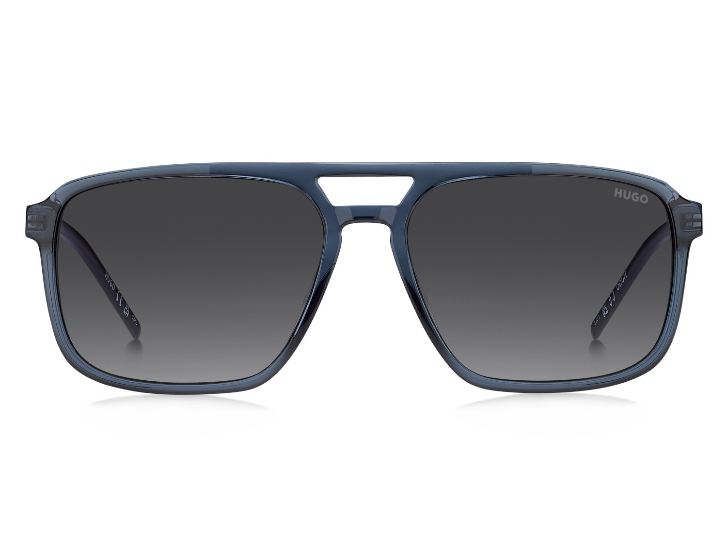 Sunglasses Hugo Hg 1383/S 208387 PJP 9O color blue shape navigator lenses dark grey shaded