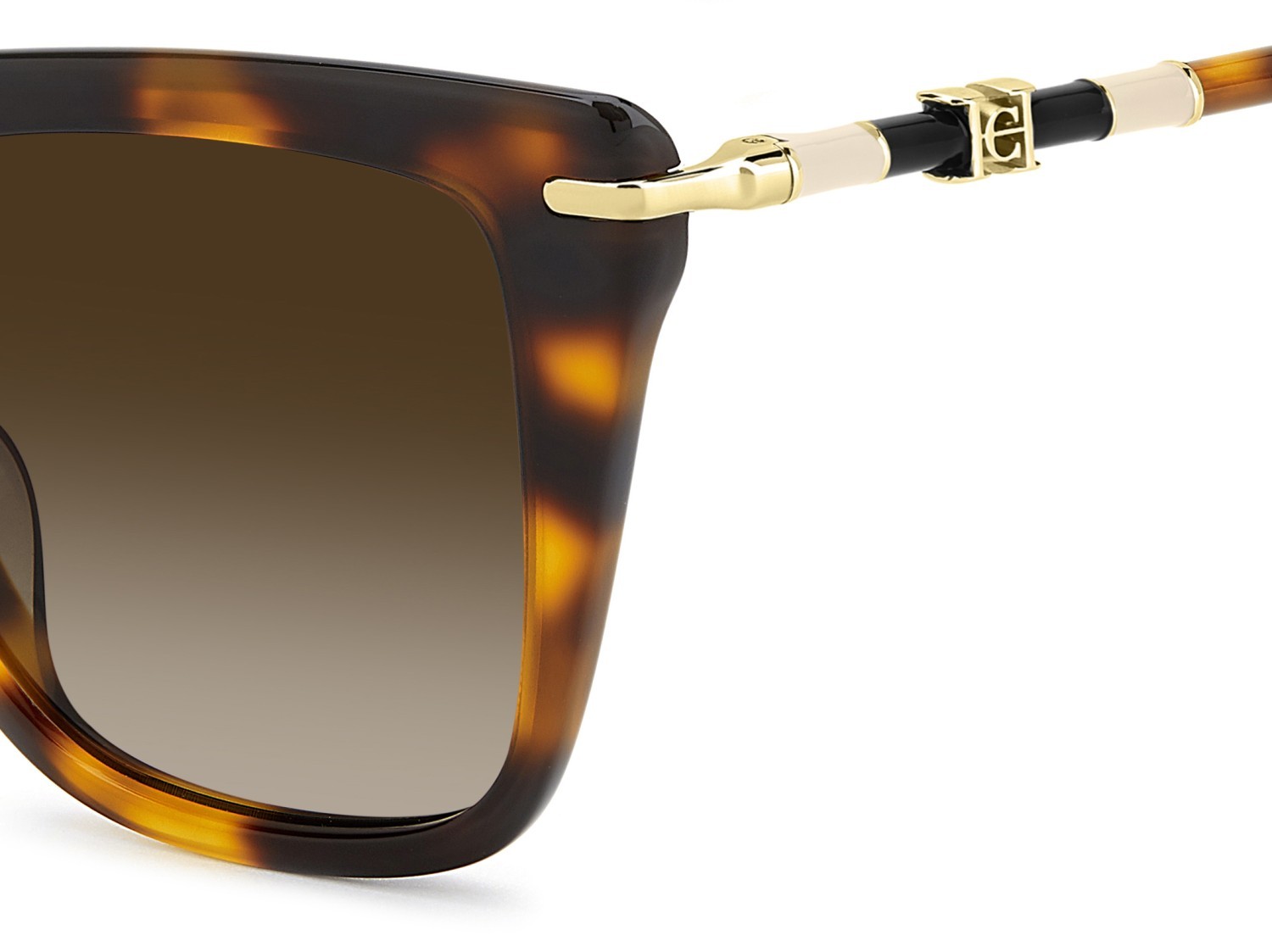 Occhiali da sole Carolina Herrera Her 0351/G 208388 086 HA colore havana forma cat eye lenti brown shaded