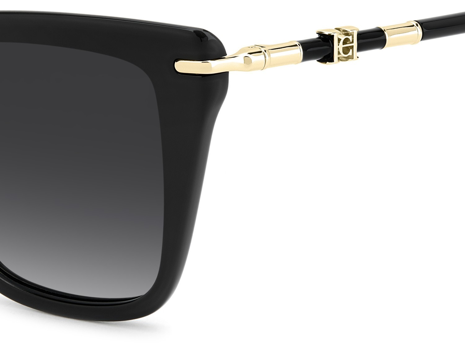 Occhiali da sole Carolina Herrera Her 0351/G 208388 807 9O colore black forma cat eye lenti dark grey shaded