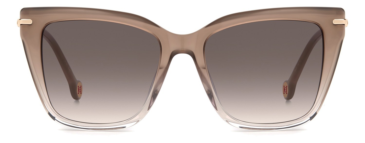 Occhiali da sole Carolina Herrera Her 0351/G 208388 FWM 3X colore nude forma cat eye lenti pink doubleshade