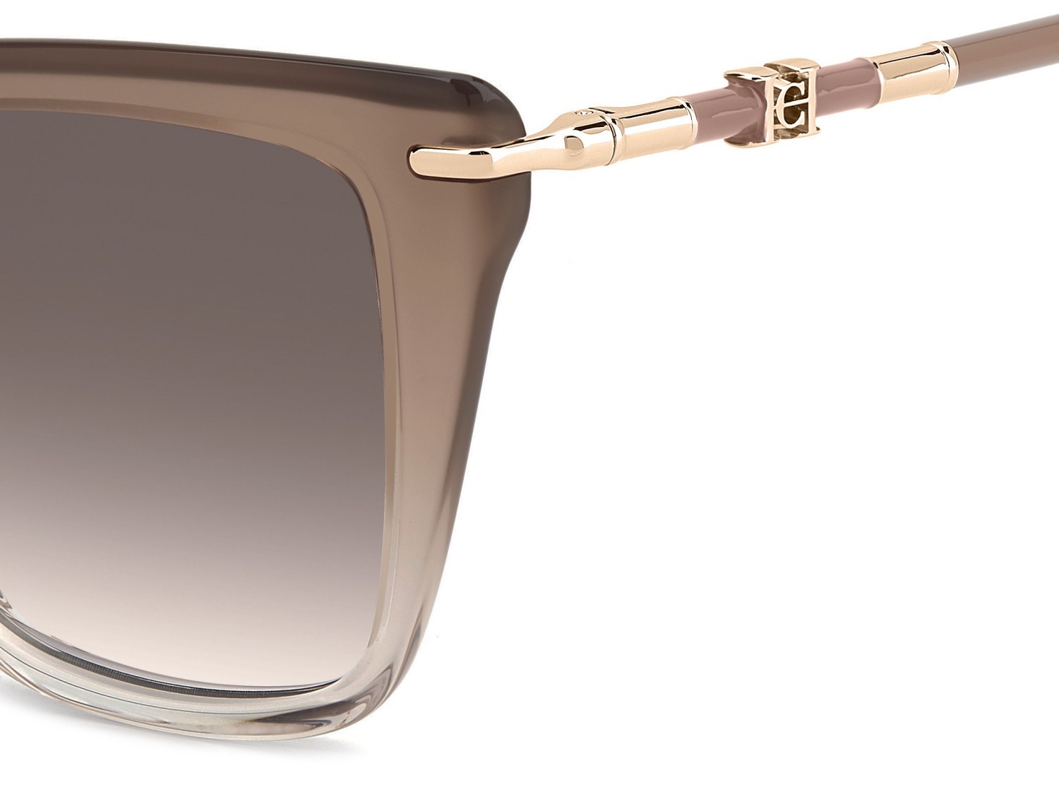 Occhiali da sole Carolina Herrera Her 0351/G 208388 FWM 3X colore nude forma cat eye lenti pink doubleshade